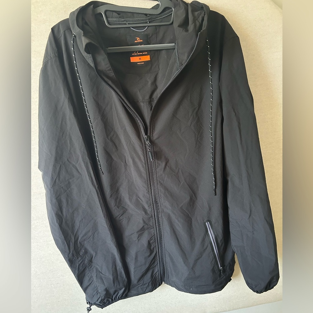 Rip Curl- Anti Series Wind/ Rain Jacket (Black)- Size Medium